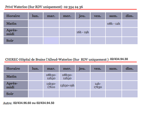 horaire 11 LV